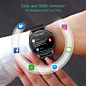 Round Face Smart Watches for Men Women, 1.28" HD LCD Smart Watch iPhone Compatible for Android and iOS Phones, IP68 Waterproof Sports Fitness Tracker with Heart Rate, Blood Oxygen, Sleep Monitoring : Electronics