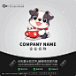 小狗卡通奶茶形象潮玩LOGO