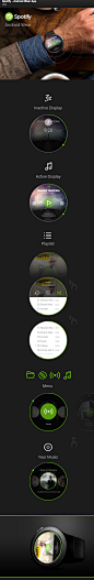 Spotify - Android Wear App on Behance