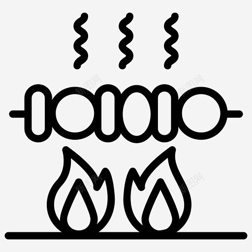 烧烤串烧烤木炭烧烤 矢量图 icon 图标 标识 标志 UI图标 设计图片 免费下载 页面网页 平面电商 创意素材