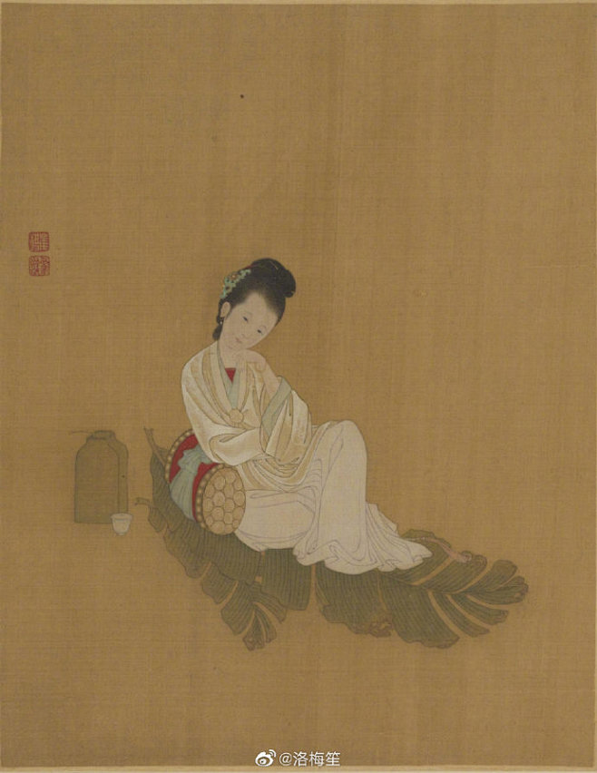 芭蕉仕女或芭蕉美人，是古代常见的仕女画题...