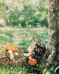 画风堪比宫崎骏！她笔下的森系少女，让16万网友沸腾|韩国|插画|画家|爱丽丝|安妮奖|村上春树|电影导演|动画导演_网易订阅