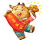 png牛年素材 