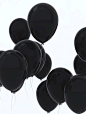 Black balloons