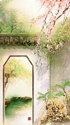 治愈系古风山水人物系... - @嘿你的壁纸表情包的微博 - 微博