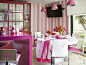 彩色阳光餐厅粉色系装修效果图 美式风格的吊顶效果图片 | www.sukeju.com!