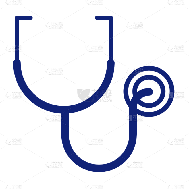 ICON-矢量简约医疗图标-听诊器