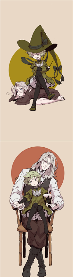 西米娅采集到女巫与养子