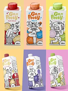 果汁饮料插画包装｜鲜奶人物插画包装设计 - 小红书