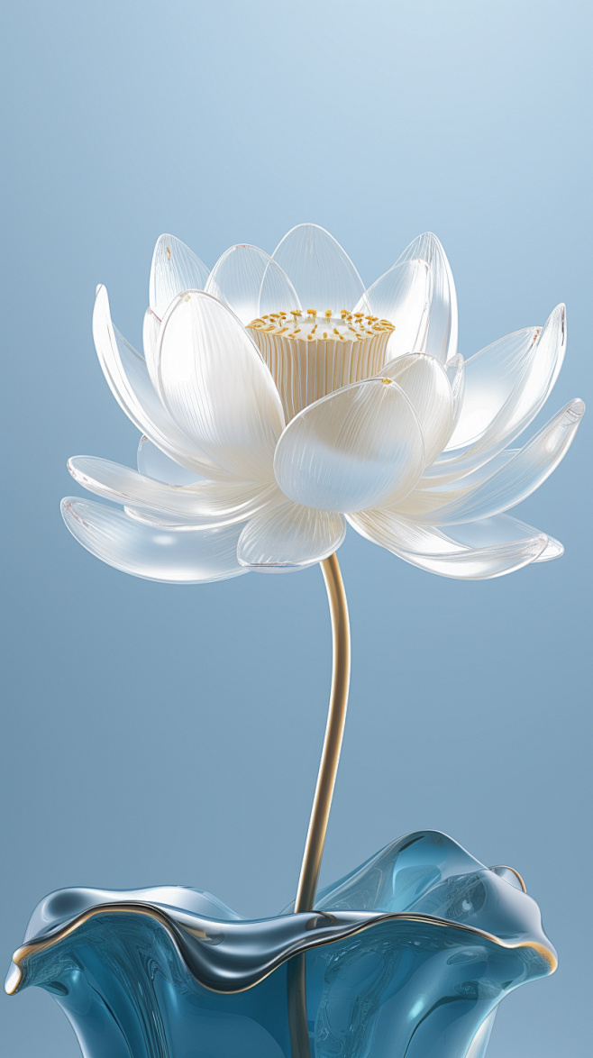 transparent lotus, g...