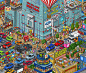 Ford stand in COMPUTEX TAIPEI 2014 : This illustration for the app of "Ford" stand in "COMPUTEX Taipei" June 3rd – June 7th, 2014.Ford is actively involved in IT technology related to a car. Their requests were that the app be set in T