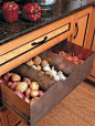 Built-In Vegetable Bins by darla