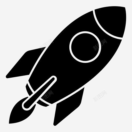 火箭发射导弹 航天器 icon 图标 标识 标志 UI图标 设计图片 免费下载 页面网页 平面电商 创意素材