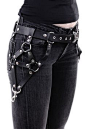 Restyle Gothic Belt, Triangle Waist Belt, Black Leatherlook Fetish Belt [RE-TRI-BELT-BLACK] - kr222.72 :