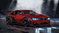 Neon Pulse - Carbon Heart, Rafael Castorena : Concept art illustration of a heavily modified BMW M4, with a custom carbon body!