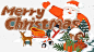 圣诞老人插画 节日气氛 装饰丝带 雪人 麋鹿 元素 免抠png 设计图片 免费下载 页面网页 平面电商 创意素材