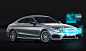 Mercedes-Benz C Class Coupé: Virtual Reality : I worked with Sinister Studio to develop a graphic and title treatment for the Head Up Display for the new Mercedes-Benz C class Virtual Reality experience. App download available soon. All 3D, 360 and shot f