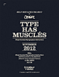 Type Has Muscles on Behance