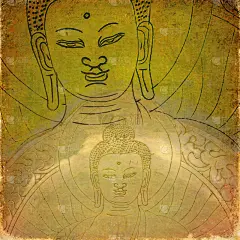 与佛陀的可爱的背景图像。有用的设计元素.