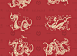 中式传统古典中国龙凤纹样图案纹理矢量素材神话古代龙王龙纹png-淘宝网