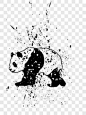 动物墨迹剪影效果元素PNG图片➤来自 PNG搜索网 pngss.com 免费免扣png素材下载！