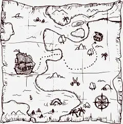 手绘冒险岛地图 平面电商 创意素材