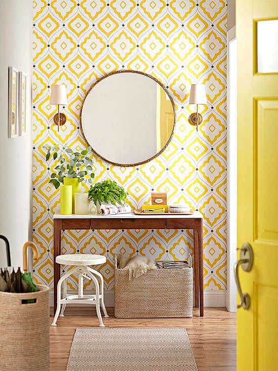 Wallpapered Accent W...