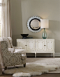 Hooker Furniture Living Room Four-Door Credenza 5485-85001-WH : Looking for the perfect piece of jewelry for your room? Look no further than Hooker's line of accents. Select from character-filled and functional accent tables, chests, credenzas and console