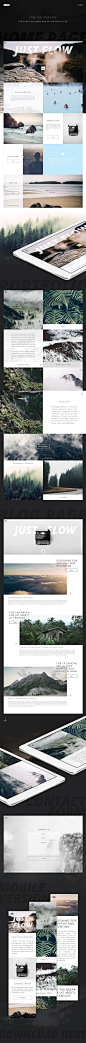 Free PSD template for photo galleries and portfolios : Free PSD template for your photo gallery or portfolio