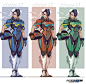 F-Zero.  Street Fighter., Tom Stockwell : FAN ART project.  Reimagining characters from other games as F-Zero racers.  

Street Fighter's Chun-Li and Cammy