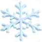 冬季节气简约透明雪花元素
