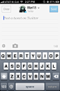 Flipboard iPhone compose screens screenshot