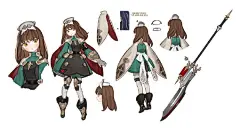 #游戏美术# 被取消开发的韩国手游《 Project C 》设定图，来自画师Serena CHO ​​​​