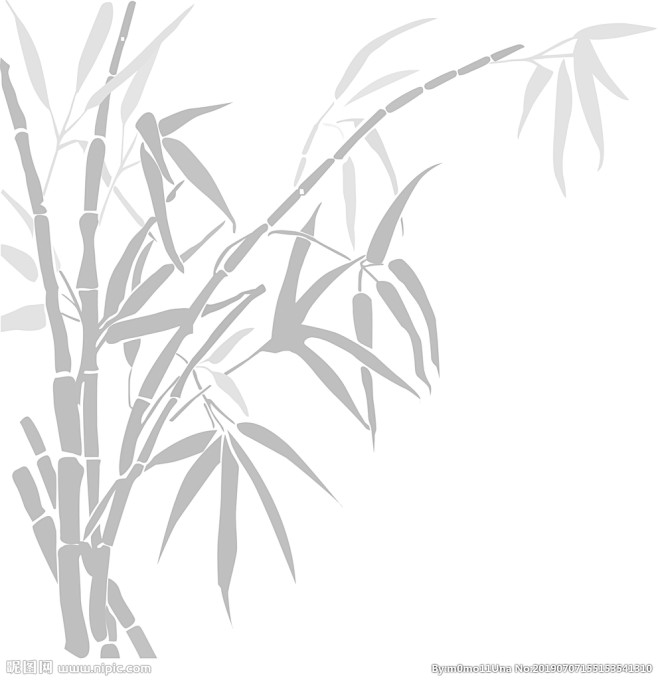 竹叶矢量图