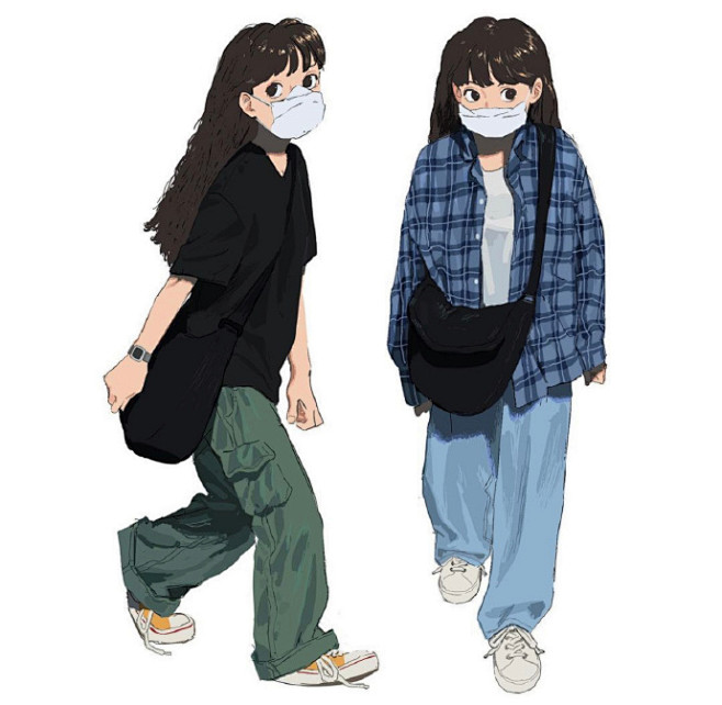 穿搭插画~
Ins:Yoon Je An...