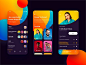 Podcast App - Exploration uidesign exploration design app app list card ios 11 typogaphy streaming app podcast color