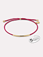 Ana Luisa Jewelry Bracelets Cord Bracelet Breast Cancer Support Bracelet Gold