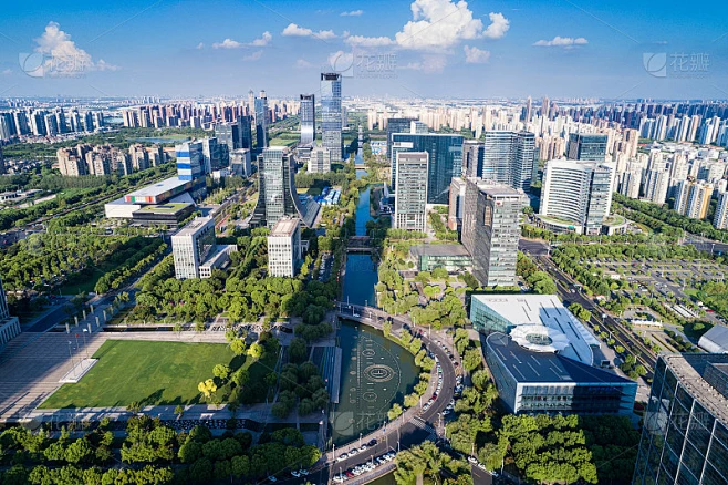 鸟瞰中国城市素材-花瓣网
