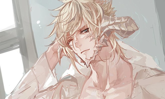 龙男 FF14 暖色调 人外