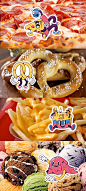 fastfood fat Food  calories Pizza hotdog Cheese sticker stickerbomb