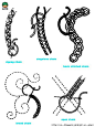 108种英国传统刺绣针法教程 刺绣基本针法大全╭★肉丁网