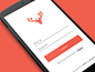 Epicure: Android App Login Screen现代网页注册和登录页面设计案例