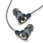 TDK CLEF-X酷潮系列EC-300：独特的环绕声系统使声音强大有力且富有深度，双缘耳塞佩戴舒适,并加强低音效果，L型插头可避免缆线折断损坏~