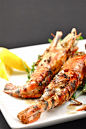 Grilled Prawns & Anchovy Butter