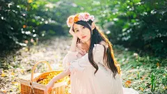 养眼的女神户外唯美写真图片桌面壁纸