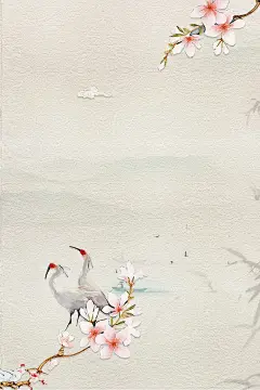 古风古韵背景素材 简约大气国风手绘设计 - 小红书