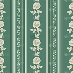 矢量花无缝图案背景。优雅的背景纹理。古典奢华的老式花卉装饰，无缝纹理的壁纸，纺织品，包装。