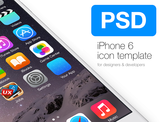 iPhone 6 Icon Templa...