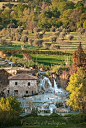 Saturnia Baths in Tuscany, Italy