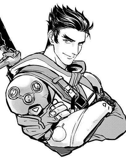 源氏 黑白绘 OverWatch